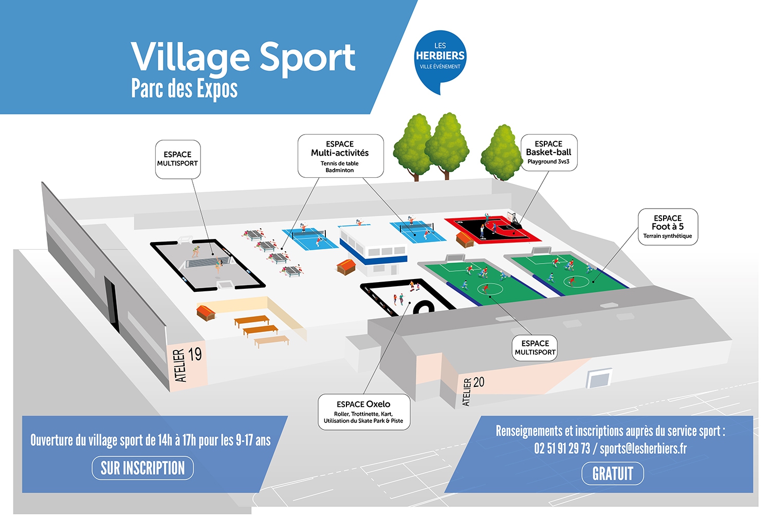 plan du village sport